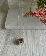 Blue Sapphire Paw Print Bead Pendant