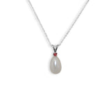 Pearl Pendant With Garnet