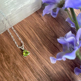 Peridot Trillion Pendant