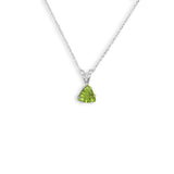 Peridot Trillion Pendant