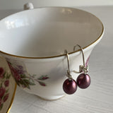 Pink Pearl Drop Earrings