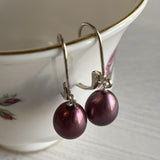 Pink Pearl Drop Earrings