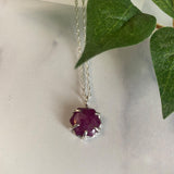 Rose Cut Ruby Pendant