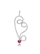 Limited Edition Swirly Pink Tourmaline Heart