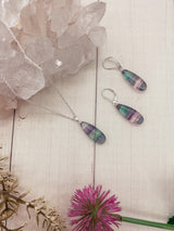 Fluorite Drop Earrings