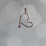 Pink Tourmaline Free Form Heart