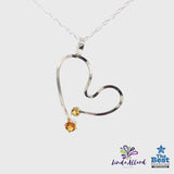 Citrine Free Form Heart
