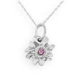 Forget-Me-Not With Pink Sapphire