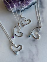 Amethyst Free Form Heart