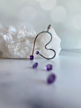 Amethyst Free Form Heart