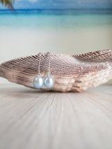 Blue Pearl Drop Earrings