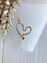 Citrine Free Form Heart
