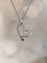 Citrine Free Form Heart