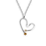 Citrine Free Form Heart