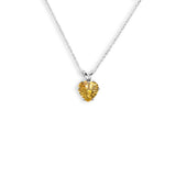 Heart Shaped Citrine Pendant