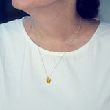 Heart Shaped Citrine Pendant
