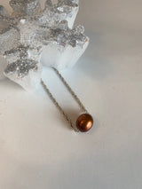 Copper Floating Pearl Necklace