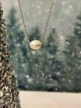 Cream Floating Pearl Necklace