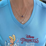 Blue Floating Pearl Necklace
