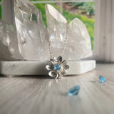 Forget-Me-Not With Blue Topaz