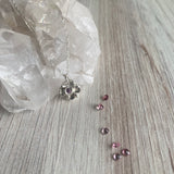 Forget-Me-Not With Pink Sapphire