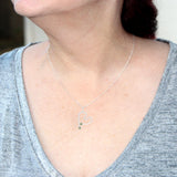 Green Sapphire Free Form Heart