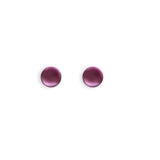 Fuchsia Pearl Stud Earrings