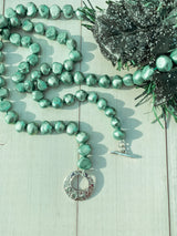 Green Pearl Sapphire Necklace