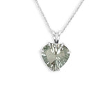 Heart Shaped Green Amethyst Pendant