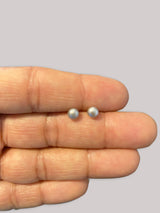 Light Gray Pearl Stud Earrings