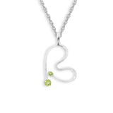 Peridot Free Form Heart