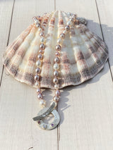 Pink Pearl Sapphire Necklace