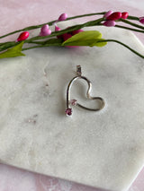 Pink Tourmaline Free Form Heart