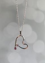 Pink Tourmaline Free Form Heart