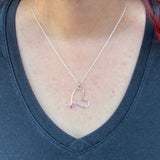 Pink Tourmaline Free Form Heart