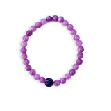 Purple Jade Gemstone Bracelet
