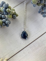 Rose Cut Blue Sapphire Pendant