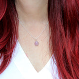 Rose Cut Pink Sapphire Pendant