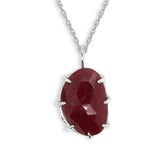 Rose Cut Ruby Pendant