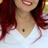 Rose Cut Ruby Pendant