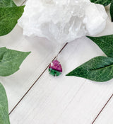 Rose Cut Ruby Zoisite Pendant