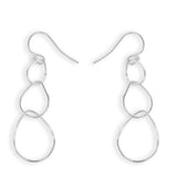 Simply Silver Leaf Drop Earrings