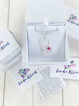 Swirly Ruby Heart