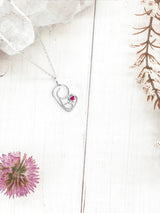 Swirly Ruby Heart
