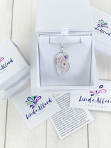 Swirly Purple And Lavender Sapphire Heart