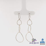 Simply Silver Leaf Drop Earrings