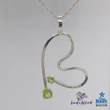 Peridot Free Form Heart