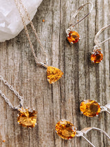 Citrine Round Dangle Earrings