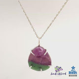 Rose Cut Ruby Zoisite Pendant