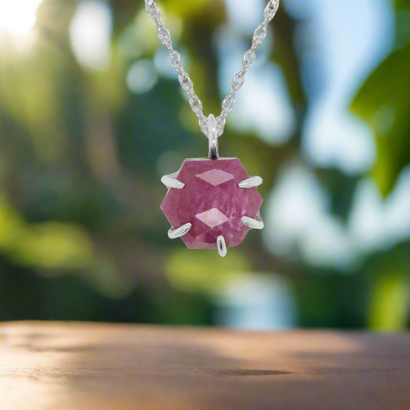 Rose Cut Ruby Pendant